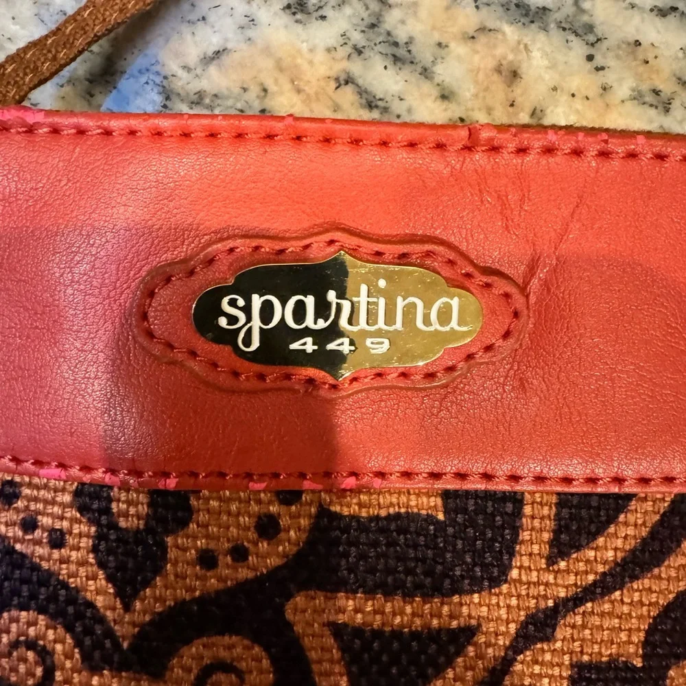 Spartina 449 brown and orange purse. Can be used as crossbody. - Picture 6 of 16
